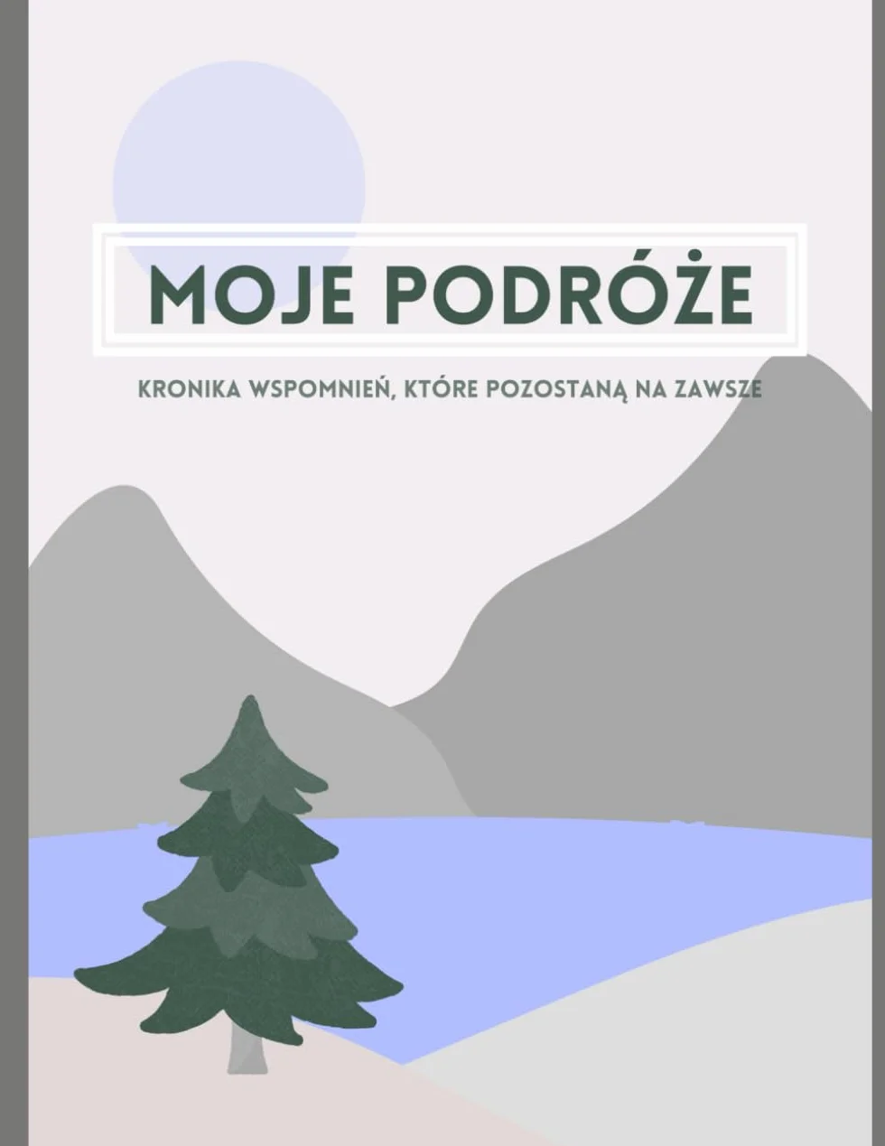Moje Podróże - Dziennik Wspomnień: Dziennik podróży do zapisywania wspomnień, wklejania zdjęć, biletów i pamiątek | Travel Memory Book
