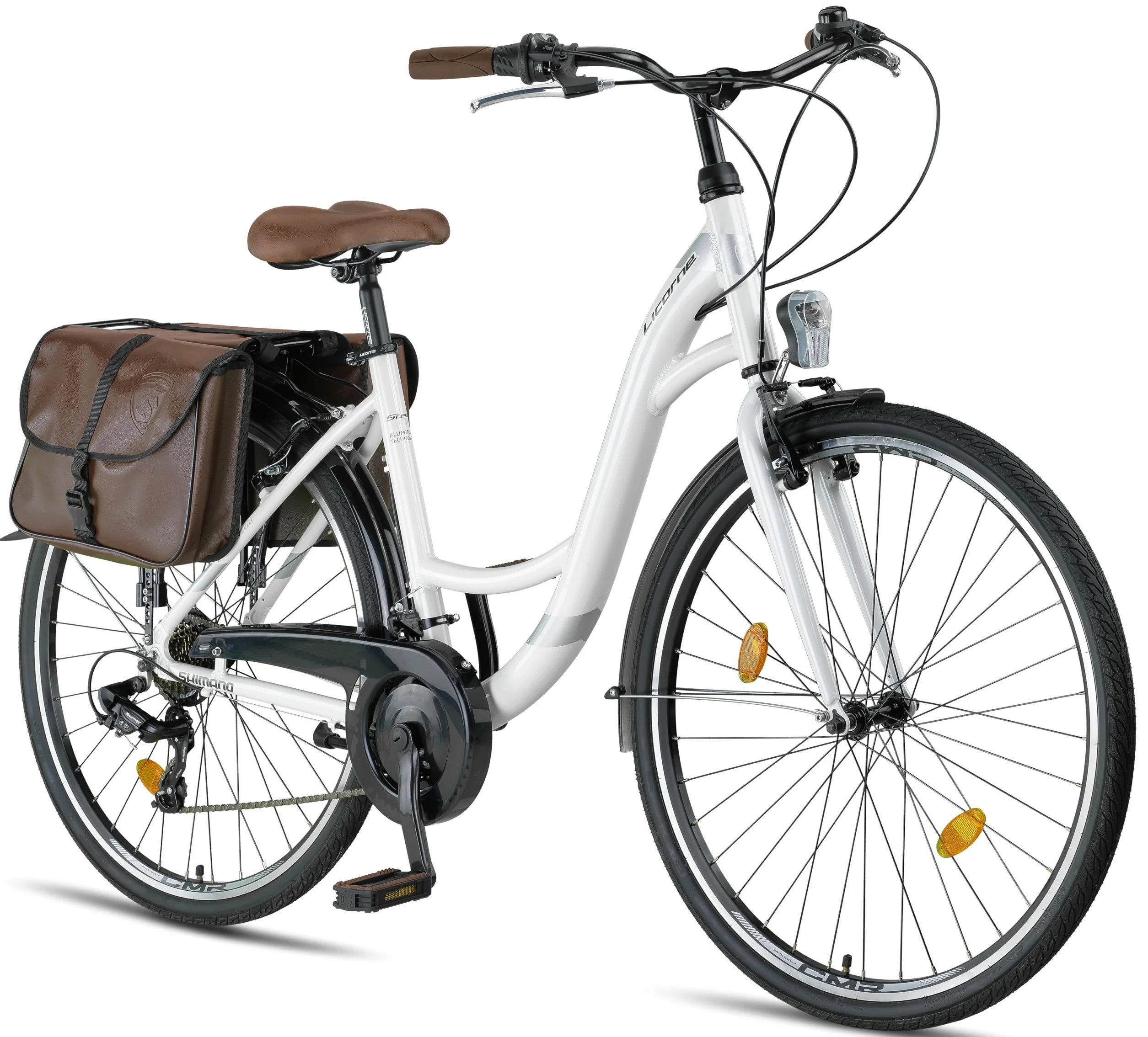 Licorne Bike Stella Plus City Bike rower miejski 26 28 cali aluminiowy 21 przerzutek