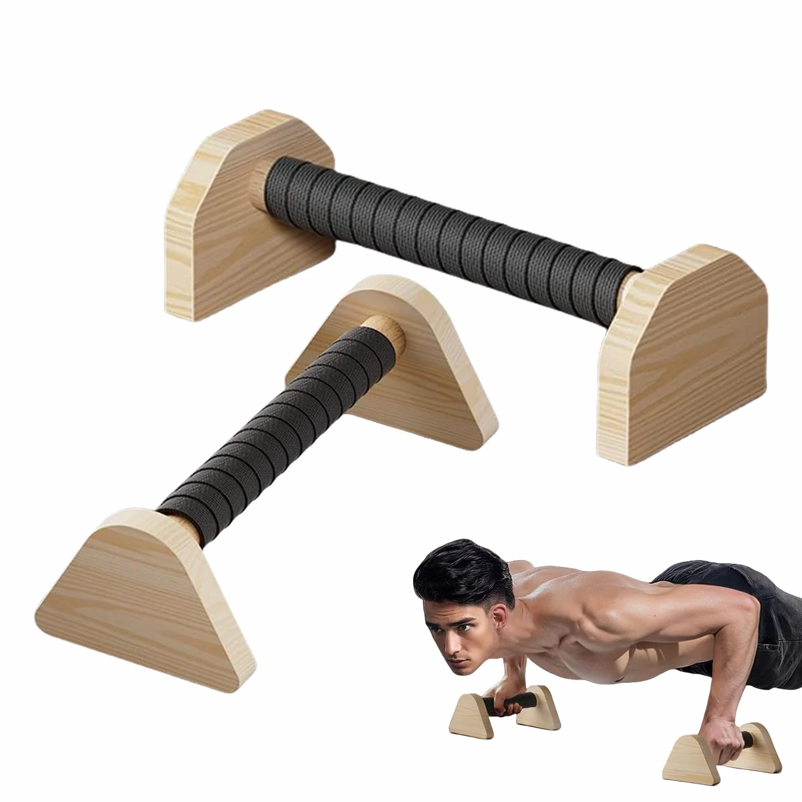 Antypoślizgowe Drążki do Pompek Pushup Grip Bars 1 para Trening Siłowy