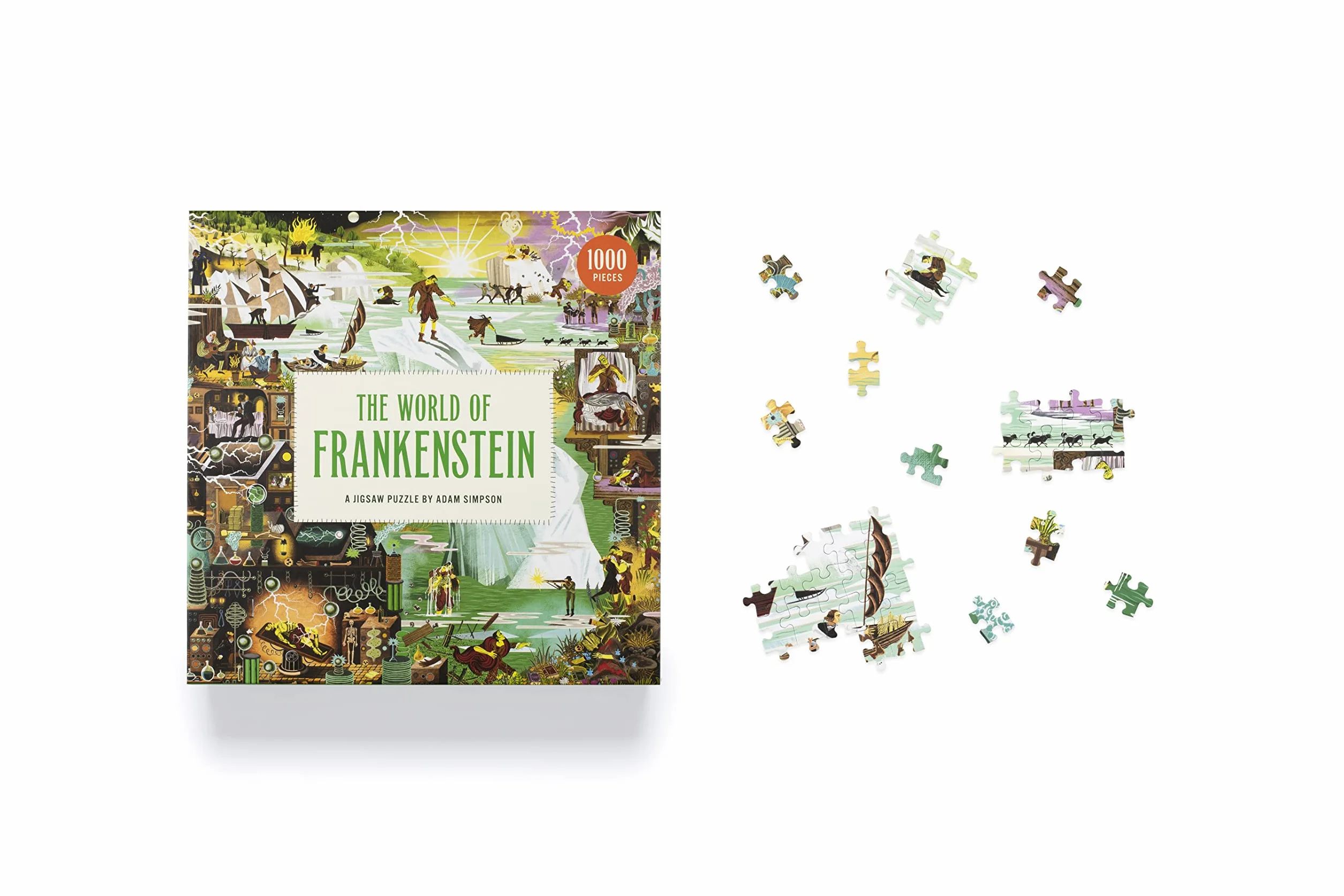 The World of Frankenstein A Jigsaw Puzzle by Adam Simpson /anglais