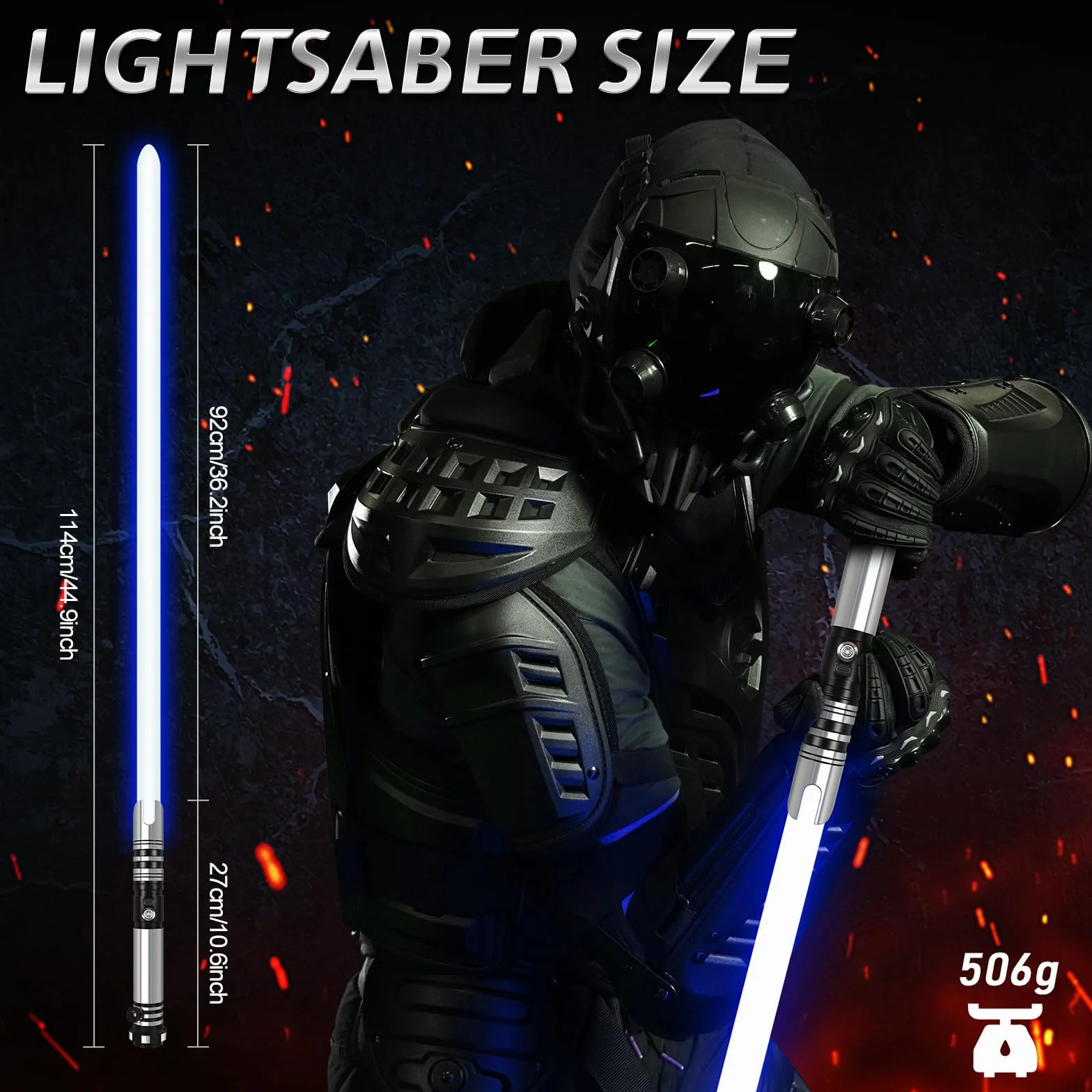 Miecz świetlny Smooth Swing 16 kolorów sterowanie ruchem metalowy uchwyt FX Lightsaber
