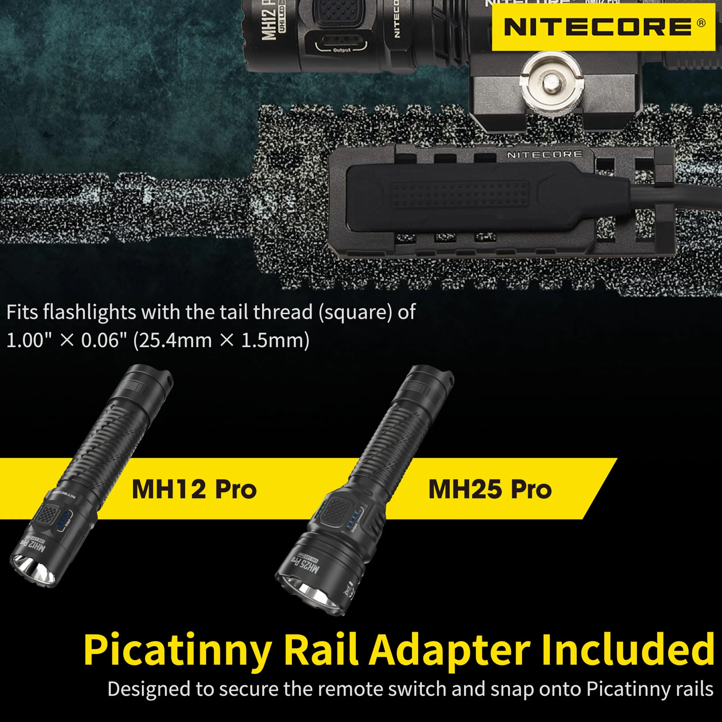 Nitecore RSW1 Pro Przełącznik ciśnieniowy do latarek taktycznych MH12 Pro MH25 Pro