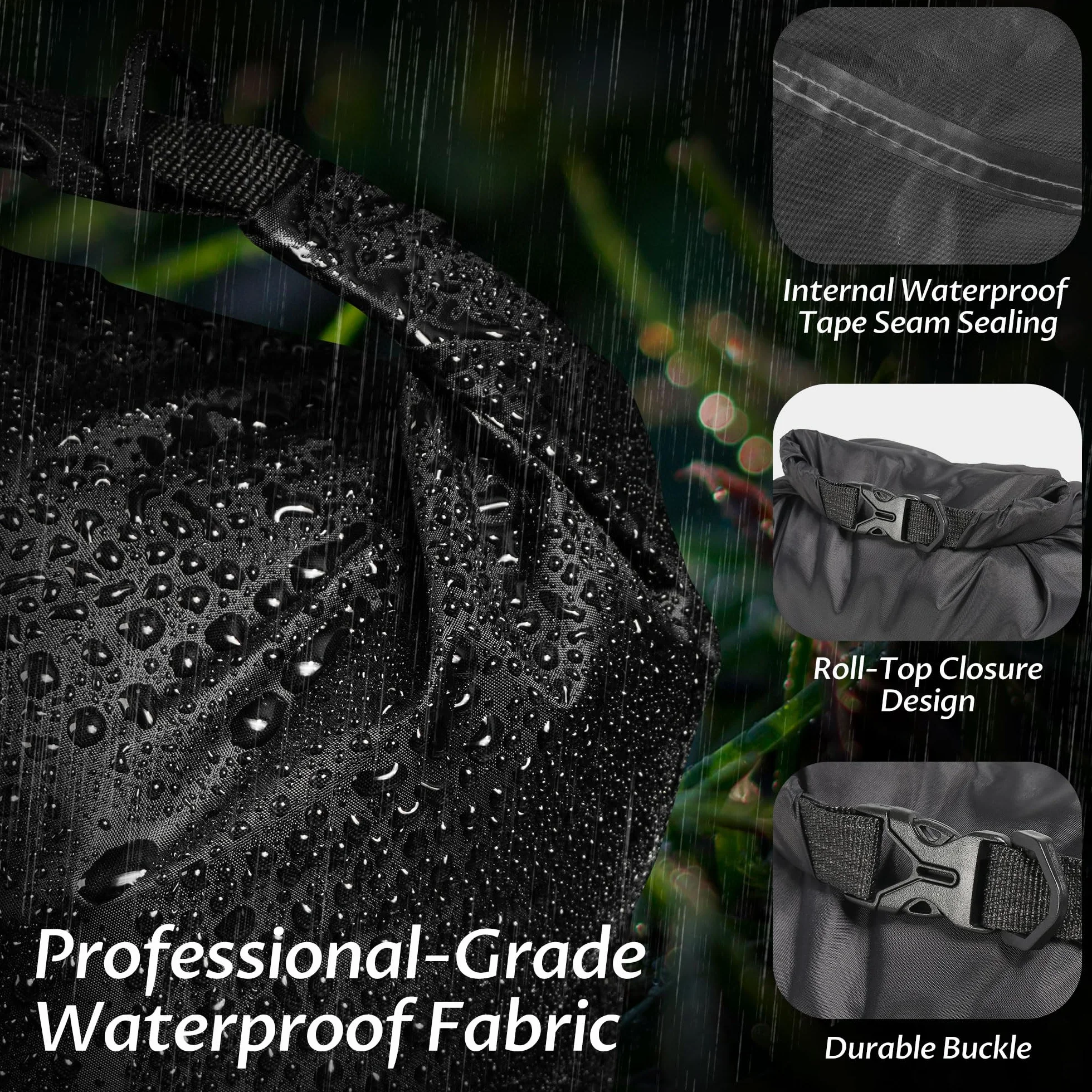 KUOGAS Zestaw toreb wodoodpornych Dry Bag, 6 toreb - 1,5l, 2,5l, 3l, 3,5l, 5l, 8l | Idealne na zewnątrz, sporty wodne i kemping | Ultralekkie i wytrzymałe, wielokolorowe, outdoor