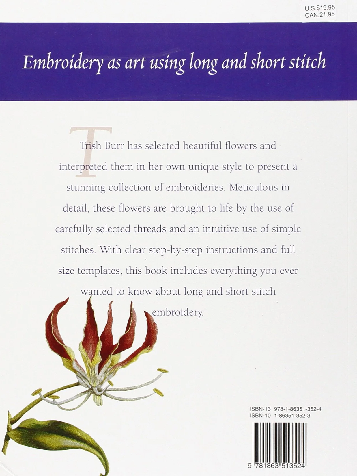 Long and Short Stitch Embroidery: A Collection of Flowers